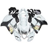 0427 Fairing Suzuki Gsxr1300 Hayabusa 2008 - 2014 White Grey